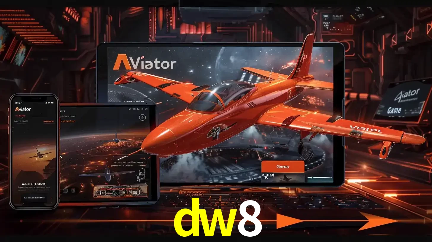 Apresentação tecnológica do jogo Aviator com um avião saindo da tela de um tablet, demonstrando a experiência imersiva em múltiplos dispositivos no dw8.